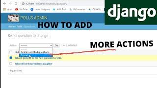 How To Add Custom Django Admin Actions
