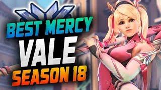 VALE PLAYS AS MERCY! [ OVERWATCH SEASON 18 TOP 500 ]