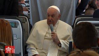 September 29, 2024, Pope Francis' In Flight Press Conf. - Apostolic Journey to Luxembourg&Belgium