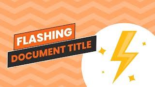 Flash Document Title With Javascript