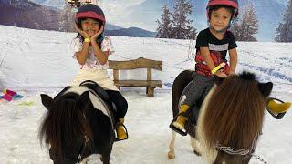 Liburan Keluarga | Main Salju sambil Naik Kuda Poni di Brancsto | Zara Cute Wisata Edukasi