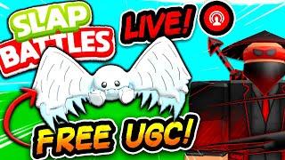 Waiting for the NEW Slap Battles UGC UPDATE LIVE!  (Snow Peep with Wings!)