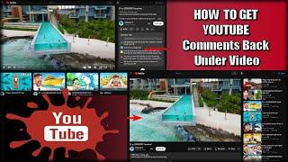 How to get Youtube comments Back under the Video, Change Youtube layout for Chrome and Firefox