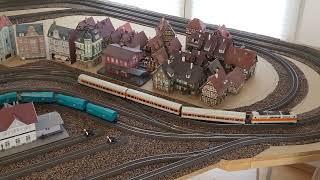 Eine Runde über meine Anlage mit der schönen alten S-Bahn Märklin Oldschool Anlage