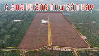 "đã bán"đất rẫy 6,3ha hơn 100m mặt tiền đường sẵn nhà +nguồn thu đất đỏ bazan phẳng nư sân bay