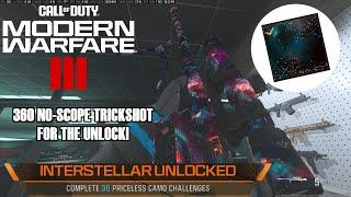 I UNLOCKED INTERSTELLAR CAMO WITH A TRICKSHOT! | CALL OF DUTY MODERN WARFARE 3