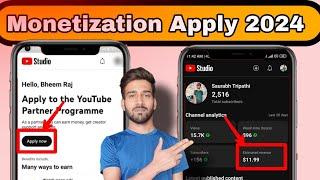 Youtube channel monetization kaise kare 2024 | how to apply for youtube monetization