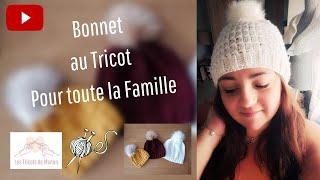 Bonnet au tricot pour toute la famille