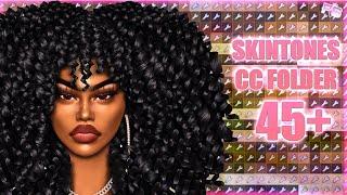 45+ CC SKINTONES CC FOLDER + SIM DOWNLOAD | Sims 4 CAS