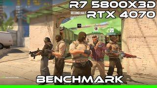 Ryzen 7 5800X3D + RTX4070 Benchmark CS2 MIRAGE 1080P Low settings