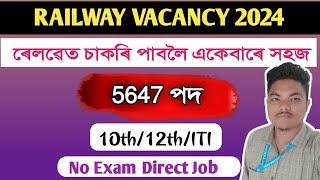 Railway Job 2024  /Railway Vacancy in Assam/NF Railway Apprentice 2024 #railwayvacancy2024 #assam