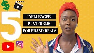 WHERE TO GET BRAND DEALS IN 2021 (5 Influencer Platforms That Works For Small Following Influencers)