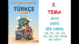 5.SINIF TÜRKÇE DERS KİTABI MEB YAYINLARI 3. TEMA ALTI ÜSTÜ BİR YARIŞ