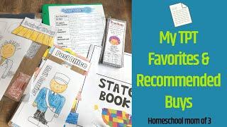 MY FAVORITES & RECOMMENDED PRODUCTS FROM TEACHERS PAY TEACHERS