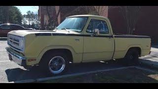 1972 Dodge D100 at the Cars and Coffee was an old Forestry truck