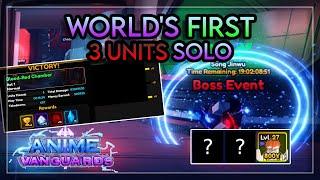 How to Solo Igris Red-Blood Chamber With 3 UNITS (world's first) | Anime Vanguards Update 0.5