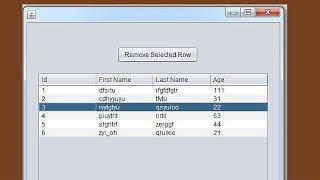 JAVA Tutorial - How To Remove JTable Selected Row In Java Using NetBeans [With Source Code]