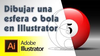 Cómo dibujar o hacer una bola con efecto 3D en Adobe Illustrator