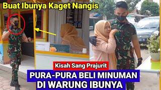 Momen Haru Bahagia Saat Prajurit TNI Pulang Kampung Kasih Kejutan Orang tua Nyamar jadi Pembeli