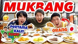 MUKBANG! ORANG JEPANG PERTAMA KALI MUKBANG NASI PADANG DI INDONESIA!! #tomokembali #5