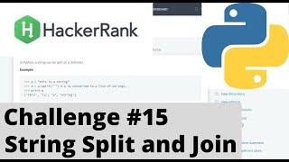 Hackerrank Python | Challenge #15 | String Split and Join