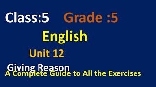 Class 5 English unit 12/Grade 5 English chapter 12/English guide