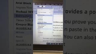 Change Text fonts ms word | how to change ms word text font