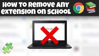 How To DISABLE Any Chrome Extension On School Chromebook! *2022*