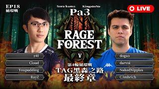 【世紀帝國2決定版】Rage Forest V 第五屆憤怒黑森林 EP18 -〈TAG黑森終戰〉｜PA3｜台灣加油｜HOSTED BY Villiams