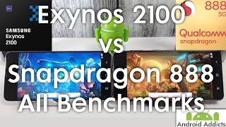 Exynos 2100 vs Snapdragon 888 AnTuTu/GeekBench/3DMark Benchmark Galaxy S21