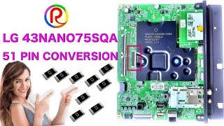 LG 43NANO75SQA 60 PIN TO 51 PIN convert #panel #lg #repair #lvds