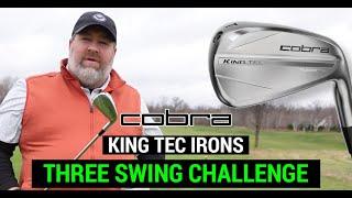 Testing the Cobra KING TEC Irons | THREE SWING CHALLENGE