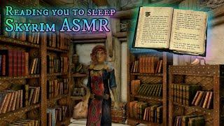 Skyrim ASMR  Reading you stories from The Elder Scrolls  Ear to ear  Page turning  Music