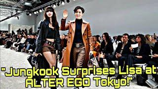 Jungkook Surprises Lisa at the ALTER EGO Pop Up Store in Tokyo!