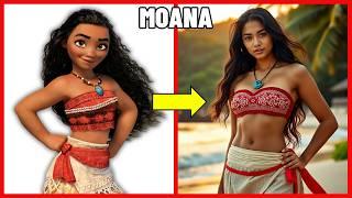  Disney Princess Character In Real Life Emojis Quiz and Favorite Snacks🪄 Moana, Frozen, Elsa, Anna