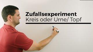 Simulation Zufallsexperiment mit Kreis oder Urne/Topf mit Kugeln, Stochastik | Mathe by Daniel Jung