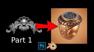 Modeling ring in blender using alpha maps Part 1 | Tutorial