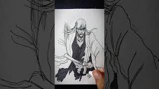 Draw Shinji Hirako #anime #art #bleach #shorts #tutorial