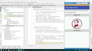 Creating Share Button In Android App (Kotlin) - Android Studio Tutorial