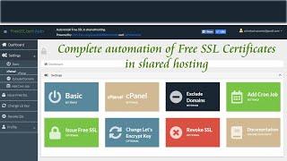 Auto renew & install Free SSL Certificate in cPanel - Free SSL Certificate by Let's Encrypt