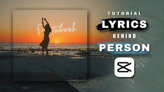 Lyrics Behind Person | Capcut Tutorial