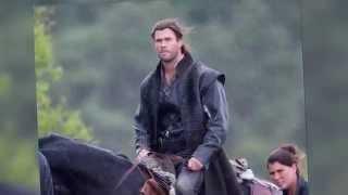 Chris Hemsworth Films 'The Huntsman' in England | Splash News TV | Splash News TV