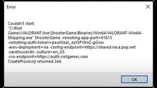 VALORANT / Couldn't Start Hatası Çözüldü / %100 HATA ÇÖZÜMÜ / Denendi  / Çok BASİT / Açılma Sorunu
