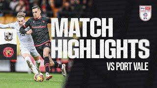 Port Vale v Walsall Highlights