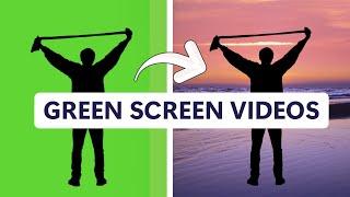 How to use the green screen video editor