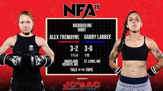 Nemesis 19 amateur woman #K1 bout Alex Tremayne vs Gabby Labbee