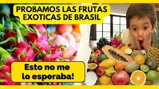 Explorando el sabor exótico de Brasil: ¡Probamos las frutas tropicales por primera vez!