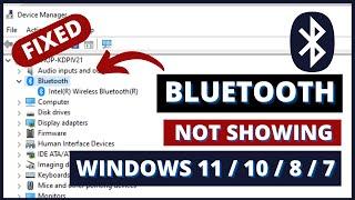 Fix - Bluetooth Not Showing in Device Manager or Icon Missing Windows 11/10/8/7