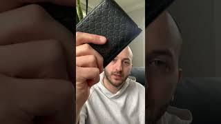 GUCCI Microguccissima Leather Wallet, Black 260987 Review