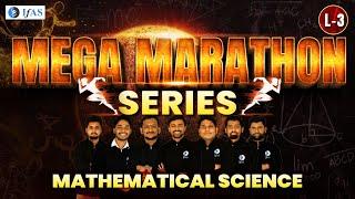 Mega Marathon Series | CSIR NET Mathematical Science June 2024 | IFAS Mathematics
